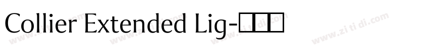 Collier Extended Lig字体转换